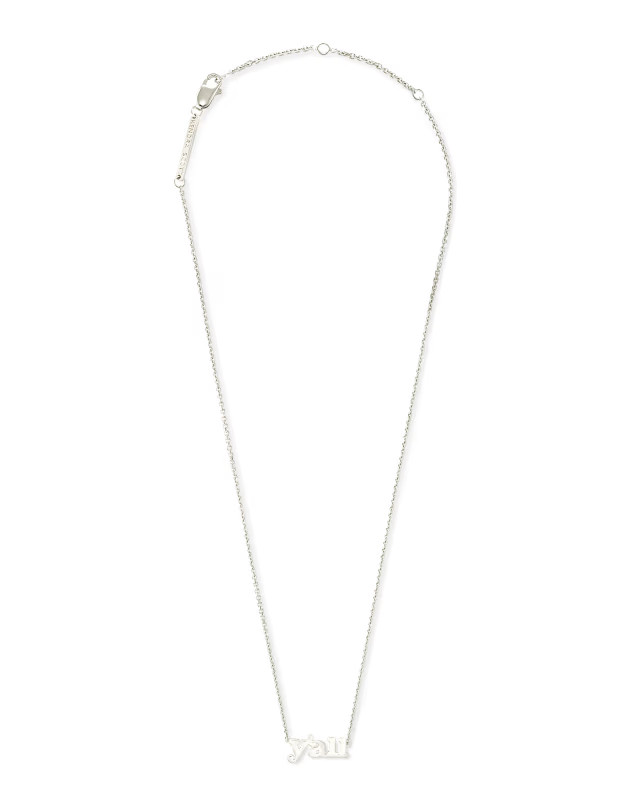 Y'all Pendant Necklace in Sterling Silver | Kendra Scott