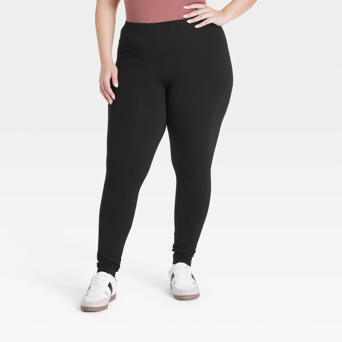 Women's High-Waisted Slim Fit Leggings - Ava & Viv™ Black | Target