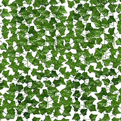Joyhalo Ivy Garland - Fake Vines Artificial Ivy Leaf Plants Silk Ivy Garland Greenery Artificial Han | Amazon (US)