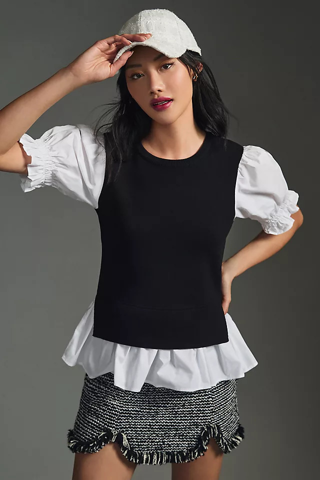 Layered Ruffle Top | Anthropologie (US)