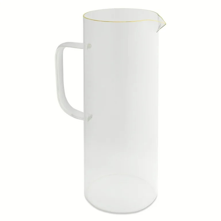 Thyme & Table 60oz Glass Pitcher with Gold Rim | Walmart (US)