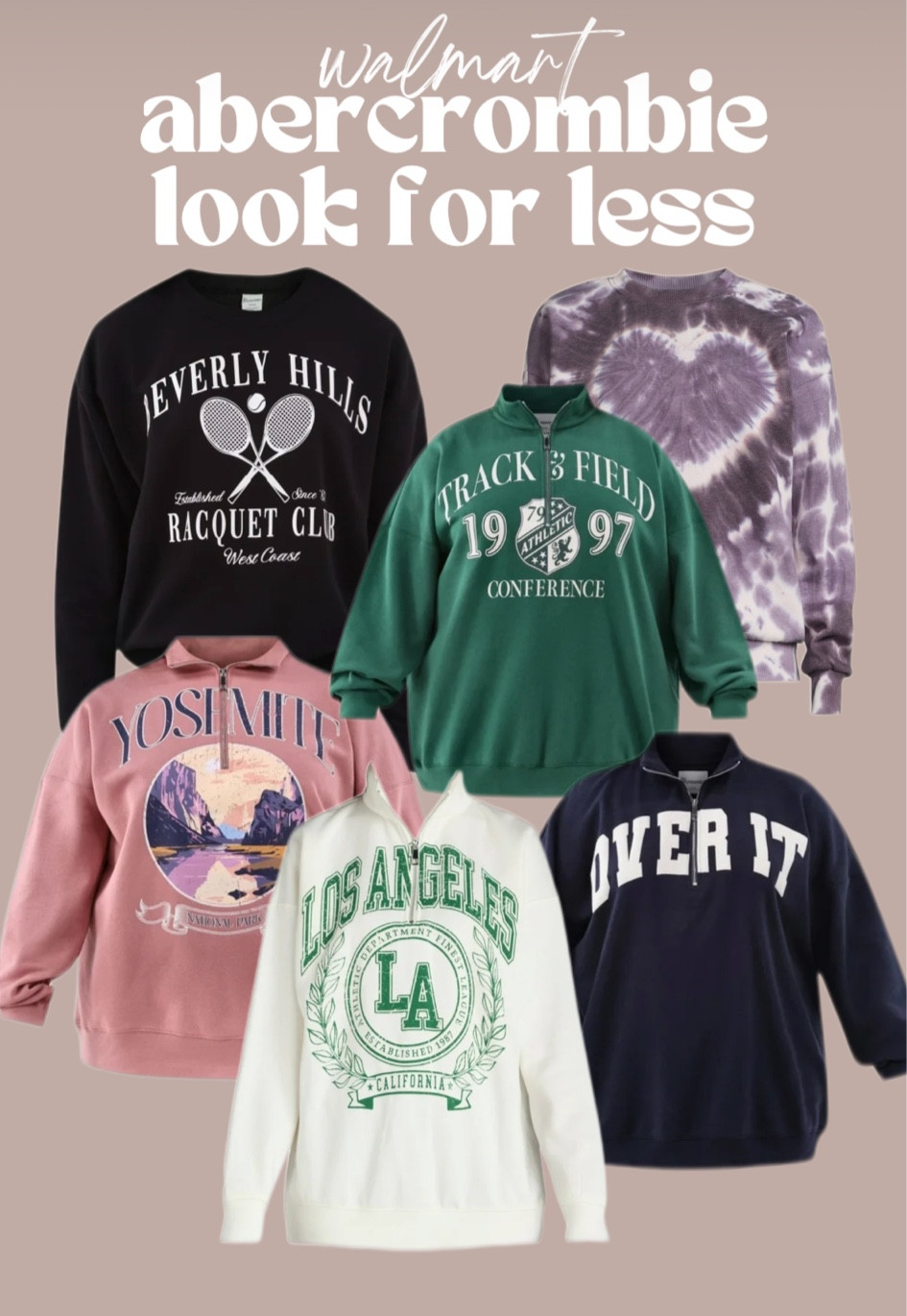 $14 Abercrombie look for less sweatshirts at Walmart! Come in so many prints and options! I sized up to a large for an oversized fit. 





Walmart fashion. Budget style. Affordable style. A&F dupe. Abercrombie & Fitch. Graphic pullover. 


#LTKFindsUnder50 #LTKSeasonal #LTKStyleTip