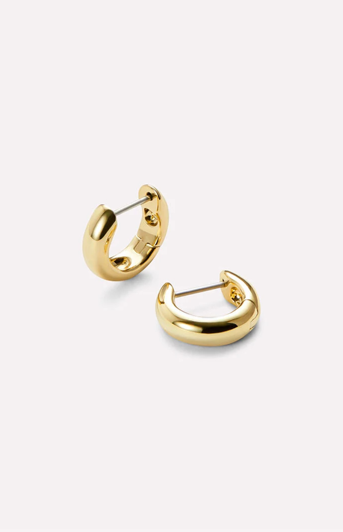 Ana Luisa Giulia Bold Huggie Hoop Earrings in Gold | PacSun