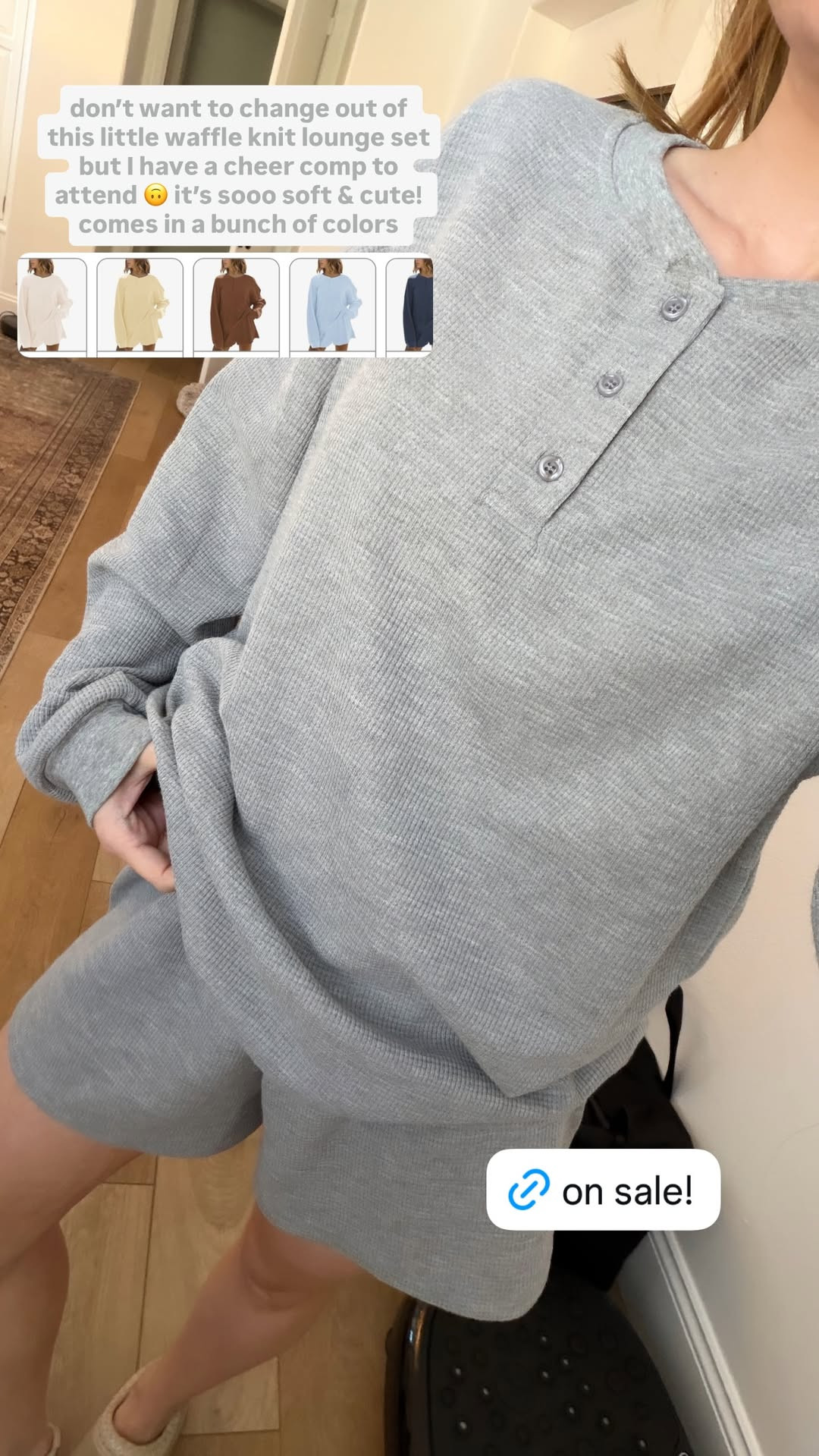 don't want to change out of this little waffle knit lounge set!! 

 #LTKdayinmylife #LTKootd #LTKmomlife