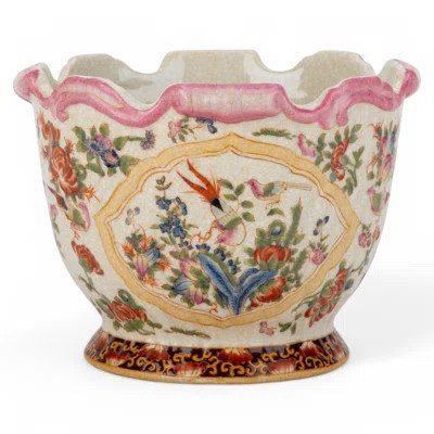 Porcelain Scallop Planter Regency | Wayfair North America