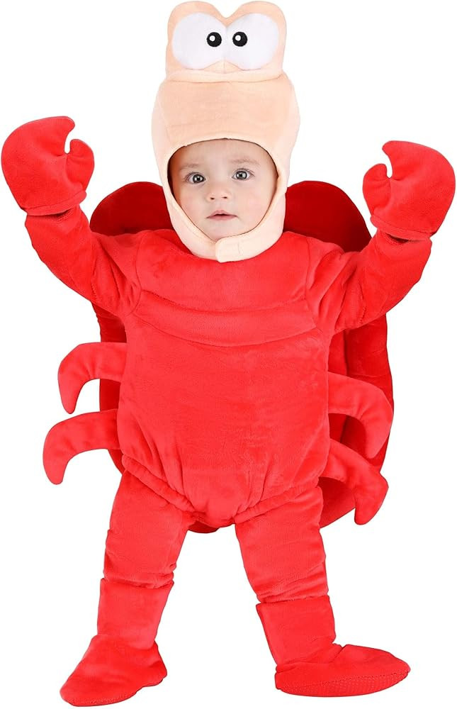 Disney The Little Mermaid Sebastian Costume for Infants, for Cosplay, Halloween, Beach Party, & C... | Amazon (US)