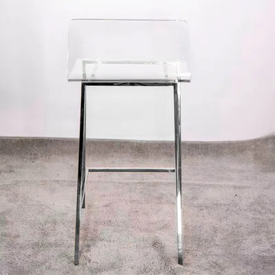 Wandie Silver Stool | Wayfair North America