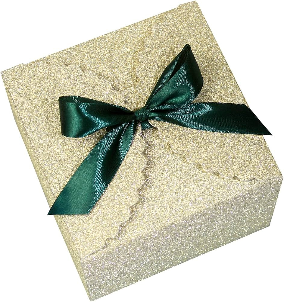 WEWILUCK Small Gift Boxes for Presents, Gold Glitter Christmas Gift Boxes Bulk for Women, Man, Em... | Amazon (US)
