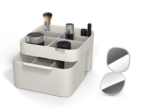 Joseph Joseph Make Me Up Compact Mirror & Cosmetic Organiser Set, Light Blue | Amazon (US)