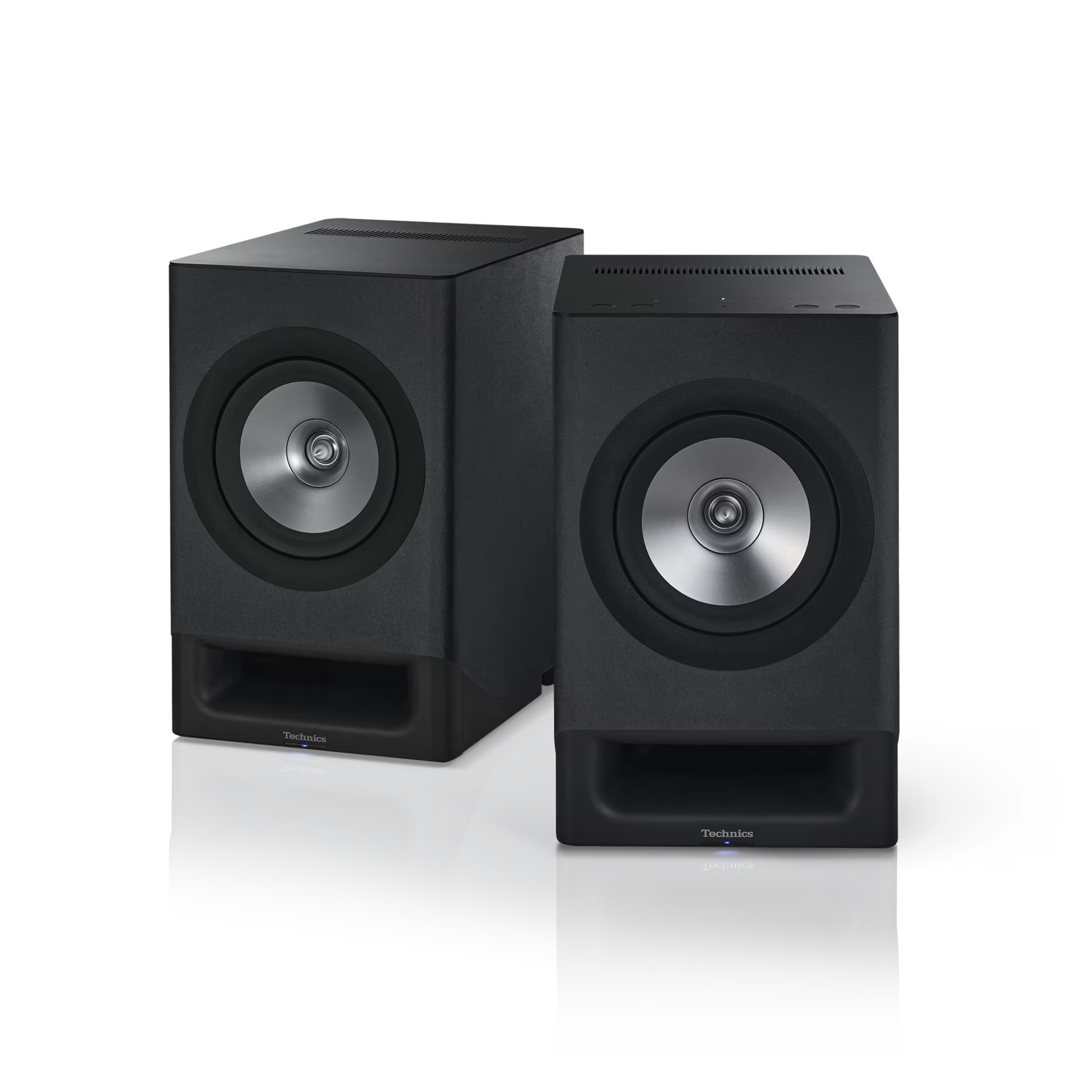 Technics - Premium Class Hi-Res 200W Wireless Bookshelf Networking Speakers - Charcoal Black | Best Buy U.S.