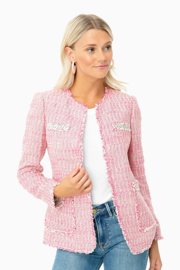 Pink Combo Tweed Jacket | Tuckernuck (US)