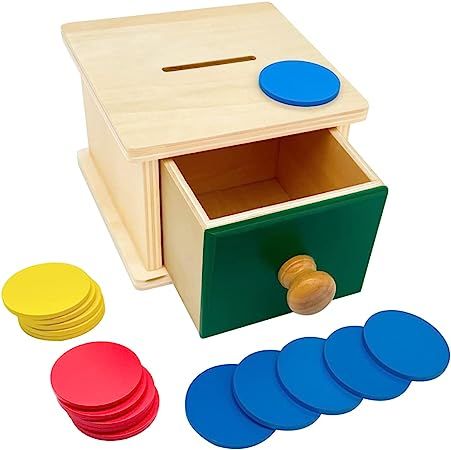 SGVV90 Montessori Infant Coin Box Toddler Montessori Early Learning Educational Toy Gift for Todd... | Amazon (US)