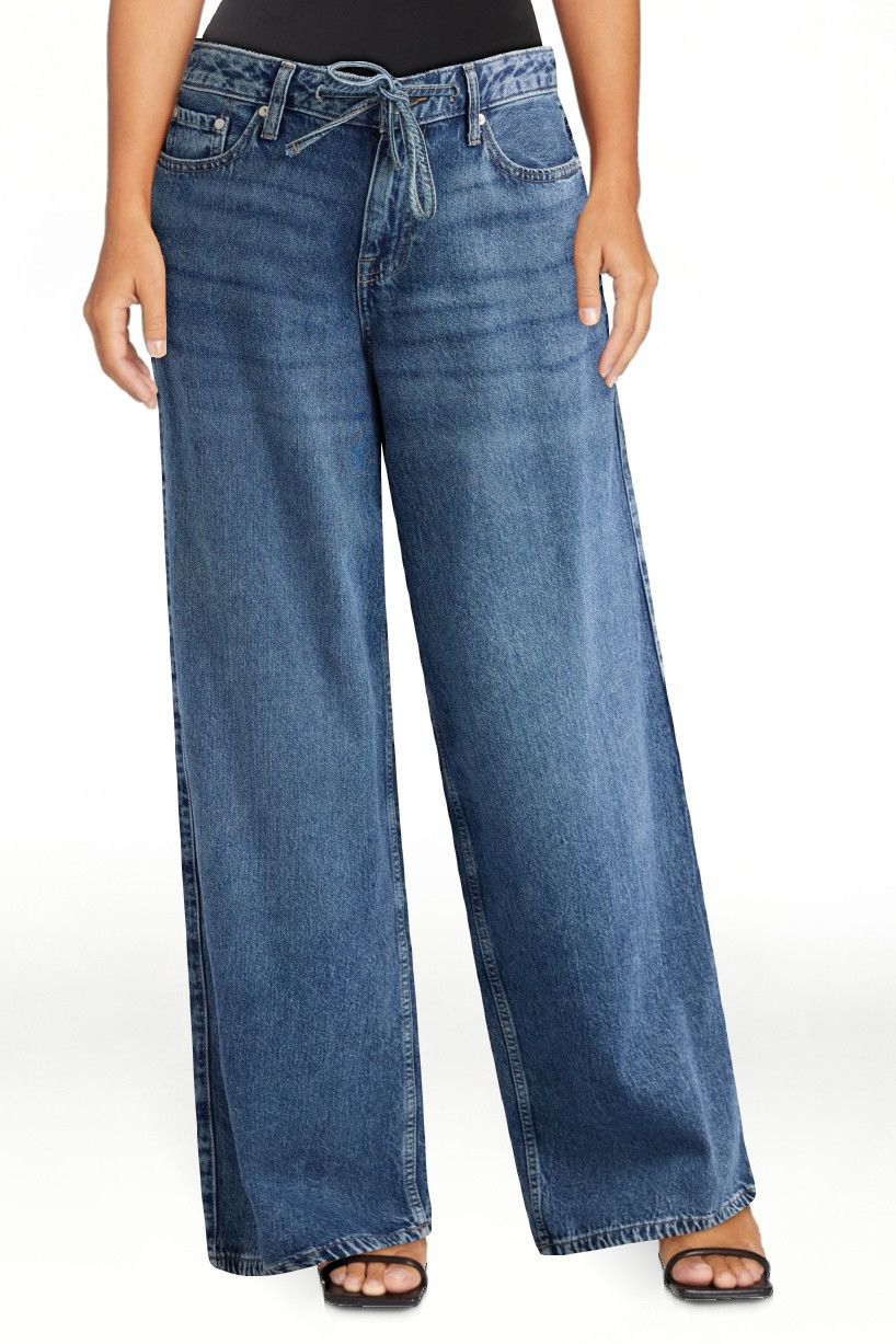 Scoop Women’s and Women's Plus Relaxed Low Slung Jeans, Sizes 0-28 Plus | Walmart (US)