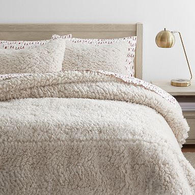 Jumbo Sherpa Comforter & Sham | Pottery Barn Teen