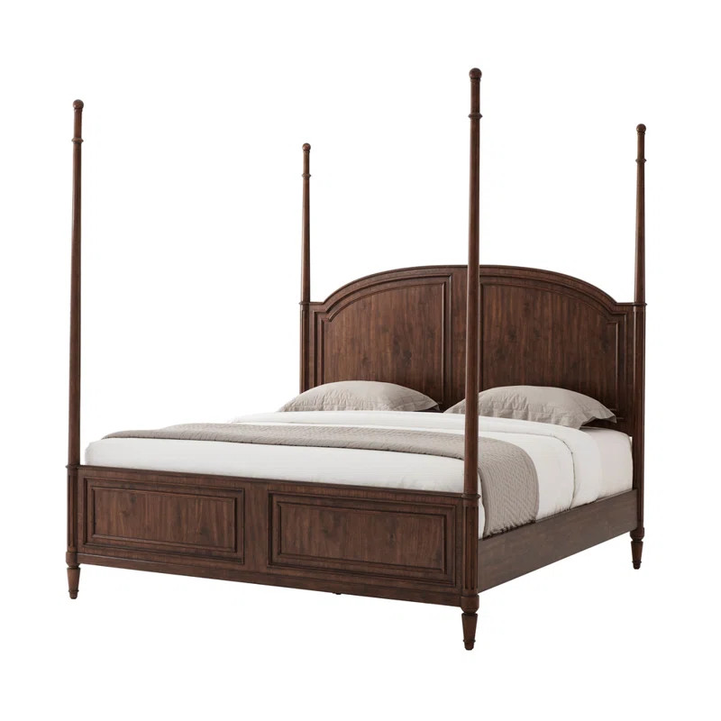 Tavel Solid Wood Four Poster Bed | Wayfair North America