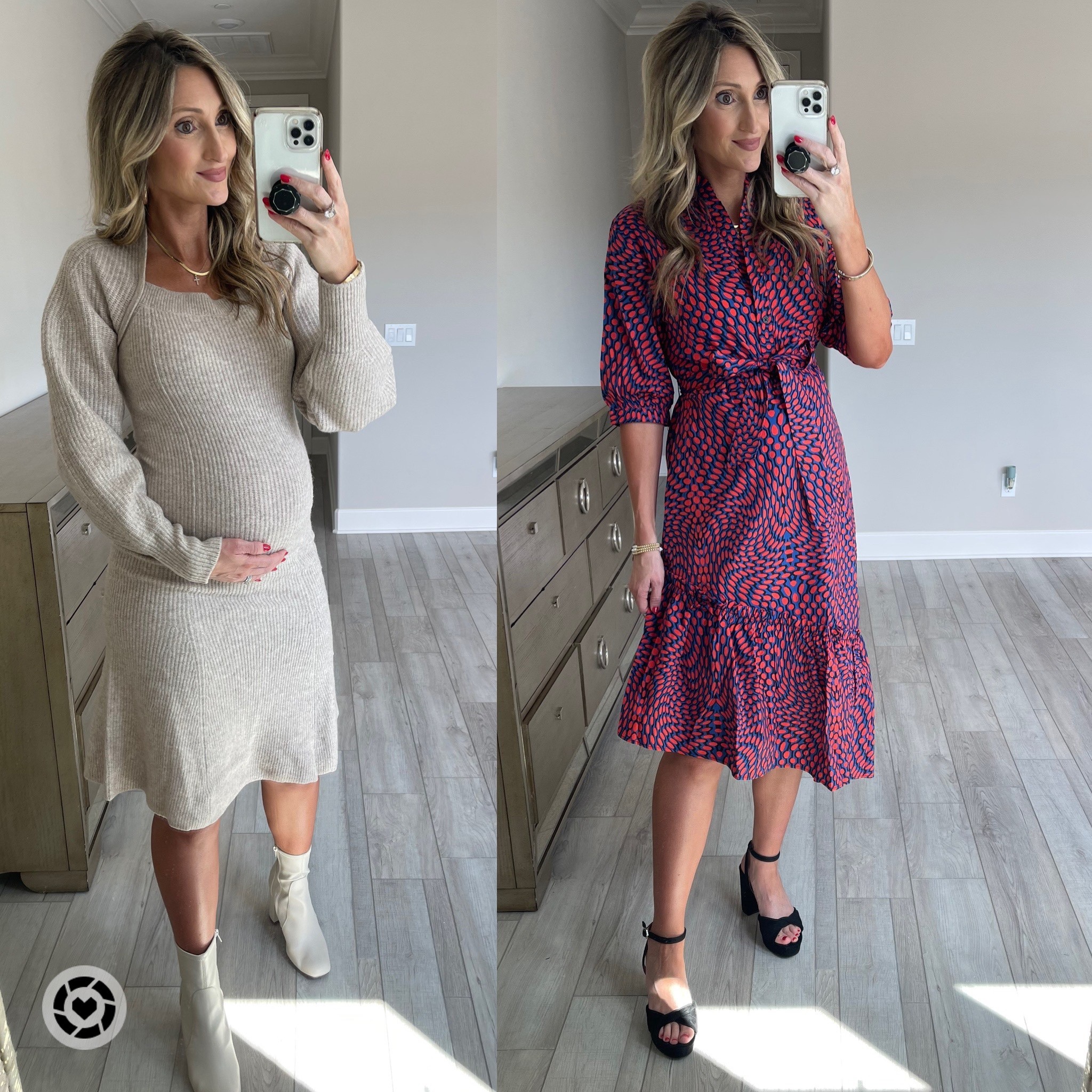 Walmart new arrivals. Scoop dresses. Sweater dress. Office dress. Church dress. Size small in both. This brand runs big. Size down. Family photo sweater dress. Fall photos. Black heels. White boots. Mom style. Bump friendly.

Follow my shop @steph.slater.style on the @shop.LTK app to shop this post and get my exclusive app-only content!

#liketkit #LTKSeasonal #LTKbump #LTKunder50
@shop.ltk
https://liketk.it/3Pdcx

#LTKbump #LTKSeasonal #LTKworkwear
