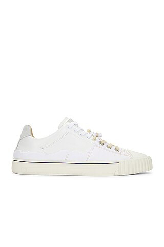 Maison Margiela New Evolution Low Sneaker in White & Off White | FWRD | FWRD 