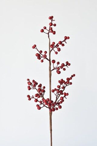 21" Faux Red Berry Stem | Michaels | Michaels Stores