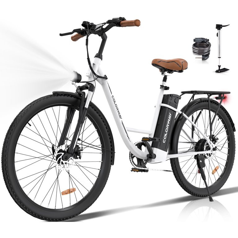 COLORWAY 500W E Bike 28"Electric Bike BK31M, 36V/12Ah Electric Bicycles with 7 Speeds UL2849 | Walmart (US)