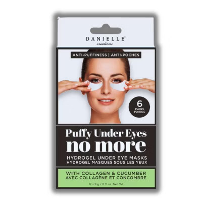 Danielle Creations Puffy Under Eyes NO MORE | Collagen & Cucumber Hydrogel Under Eye Masks (12x2.69/0.09 oz) | Target