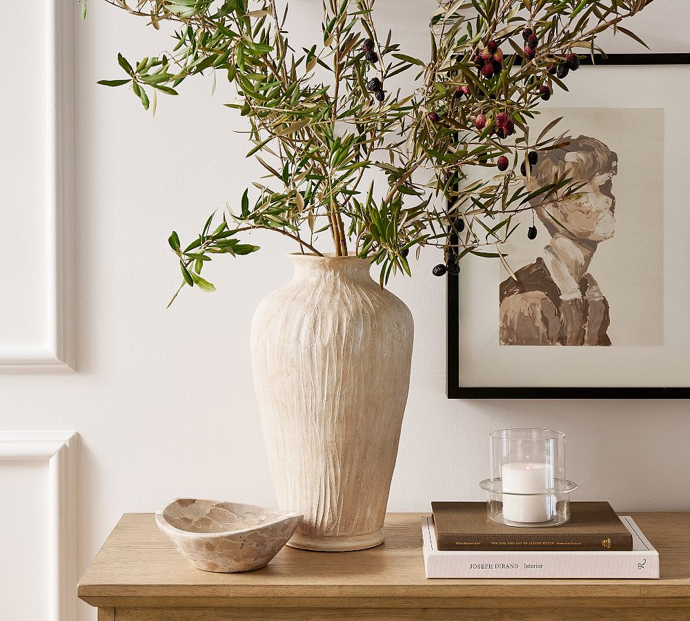 Textured White Vase | Pottery Barn (US)