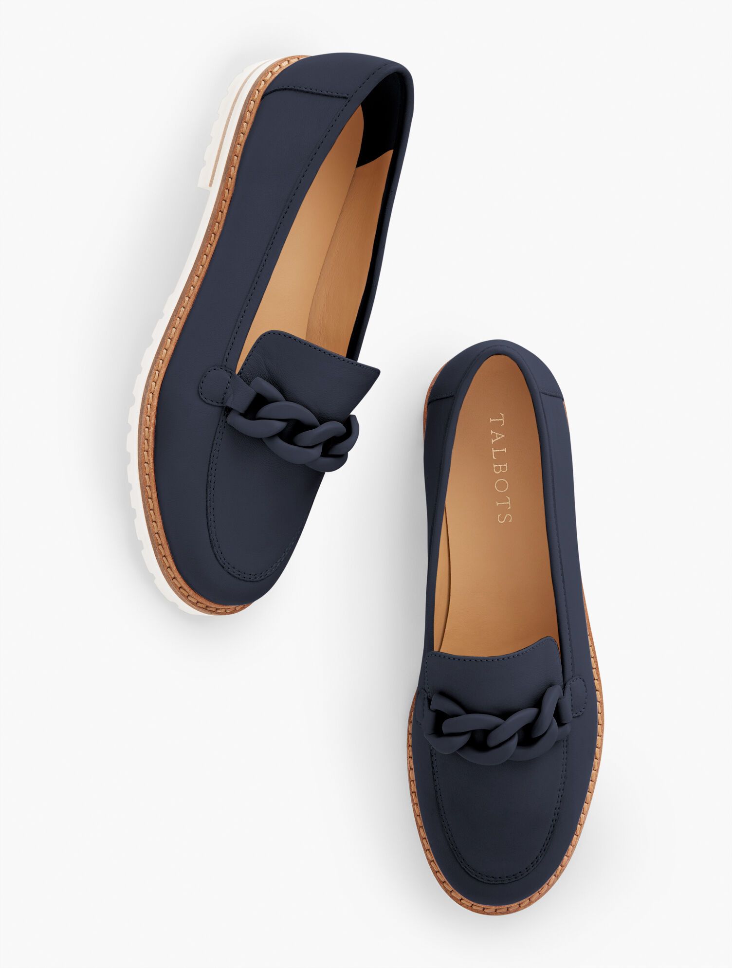 Laura Chain Soft Nappa Loafers | Talbots