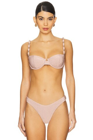 Cameron Bikini Top in Steel Blue | Revolve Clothing (Global)