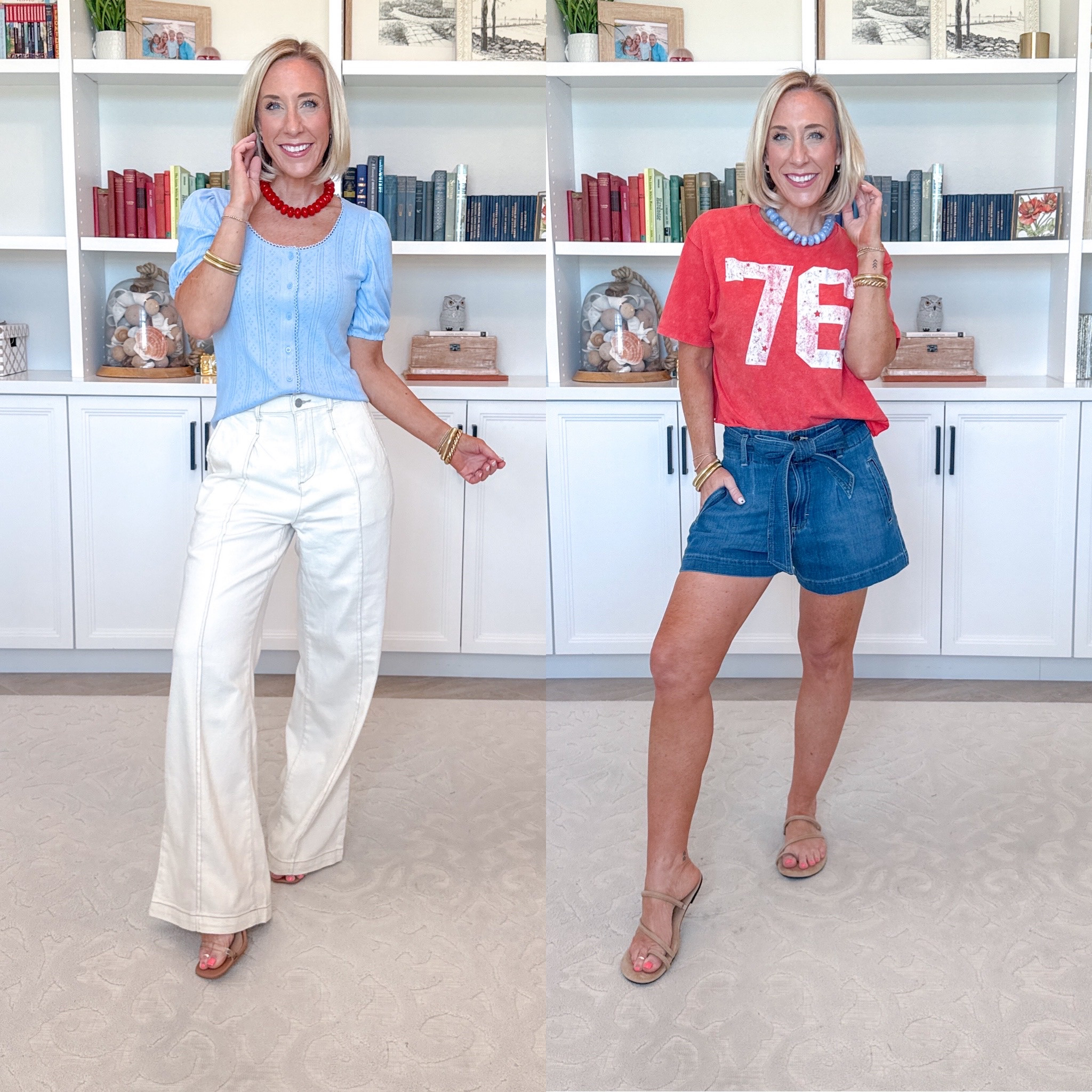 Walmart - new denim and tops (all under $27) * Bow Tie Short - size 2. $26.98. 2 colors. High Rise Drapey Pleated Wide Leg Jeans - size XS. $24.98. 30" Inseam. Pointelle Top - size XS. $14.98. 4 colors. Boxy Cropped Graphic Tee - size XS. $9.98. 6 colors. 

#LTKOver40#LTKSeasonal