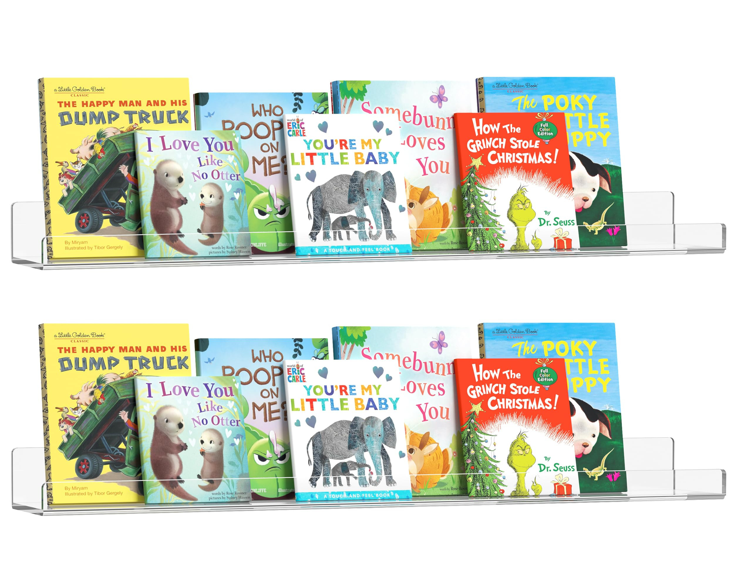 HBlife 24 Inches Invisible Wall Floating Bookshelf for Kids and Nursery, 16 Inch Stud Spacing Cle... | Amazon (US)