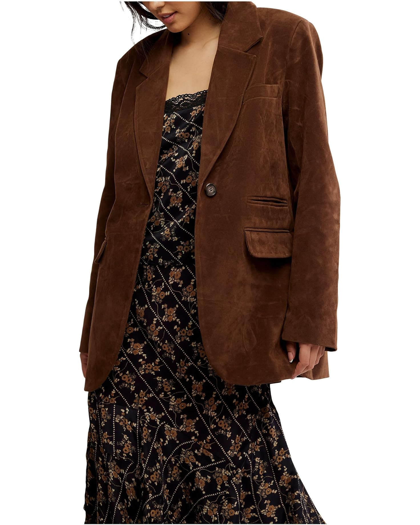 Paper Cut Vegan Suede Blazer | Zappos