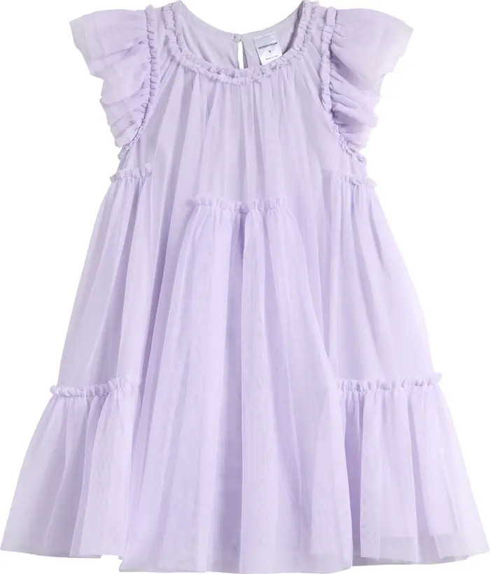 Kids' Tiered Mesh Dress | Nordstrom