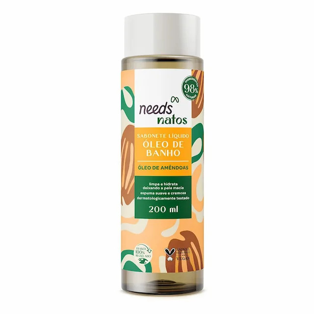 NEEDS NATOS SABONETE LIQUIDO OLEO DE BANHO 200ML 1006424 | Drogasil | Drogasil BR