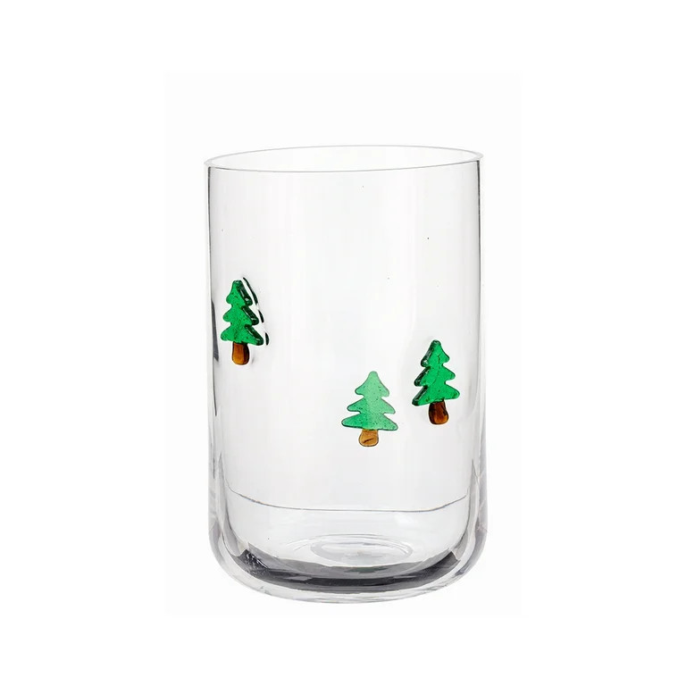 Holiday Time Tree Charm Drinking Glass 16 OZ - Walmart.com | Walmart (US)