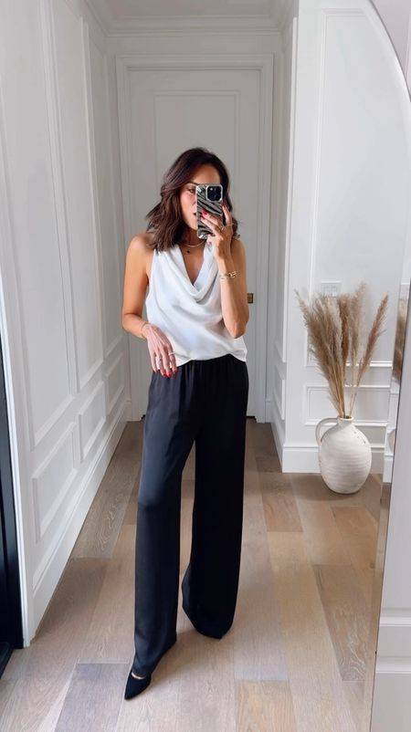Workwear Wednesday! Love these pull on satin pants! They can be styled for the office or a night out and come in 3 colors!
Pants XS 





Workwear, office, satin pants, style, date night 

#LTKStyleTip #LTKOver40 #LTKWorkwear