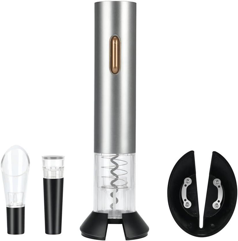 Electric Wine Opener Set Electric Corkscrew Bottle Opener with Foil Cutter, Wine Pourer and Stopp... | Amazon (US)