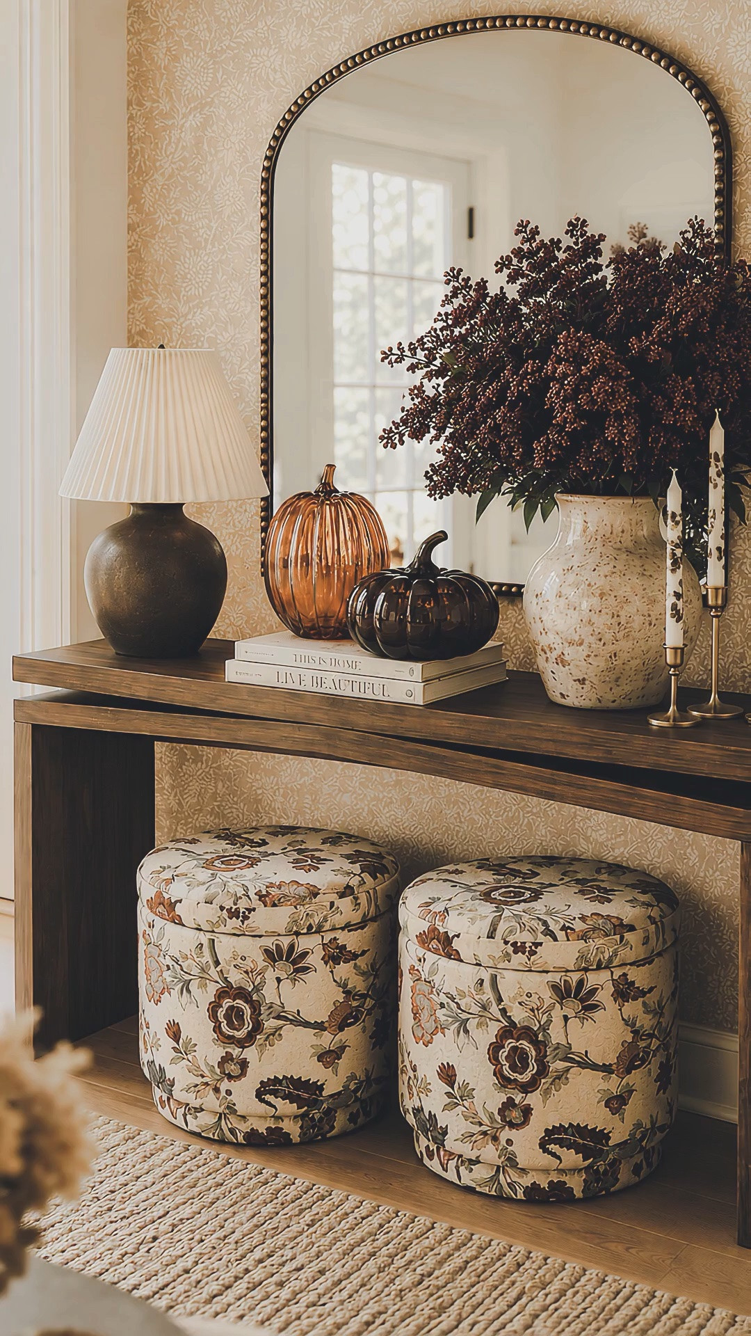 Fall home refresh 🍂🤎 Loving the mix of warm woods, vintage-inspired florals, amber pumpkins and cozy textures. These finds make it so easy to add that collected, cozy fall look without changing your whole space. #FallHomeDecor #FallDecor #CozyHome #ModernOrganicHome #LTKFinds

#LTKSaleAlert #LTKHome #LTKSeasonal
