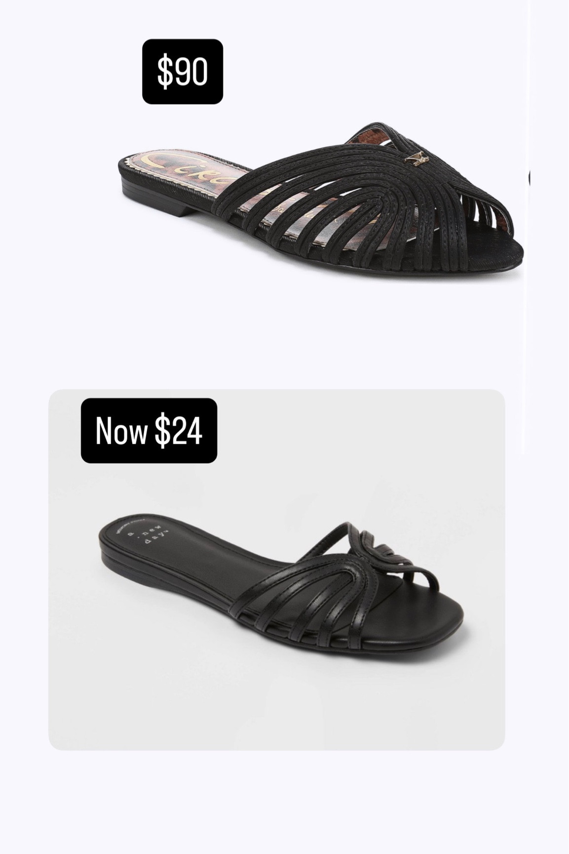 A similar look but not a similar price 

Deal @Target 

Vacation style 
Spring shoes 

#LTKTravel #LTKSeasonal #LTKOver40