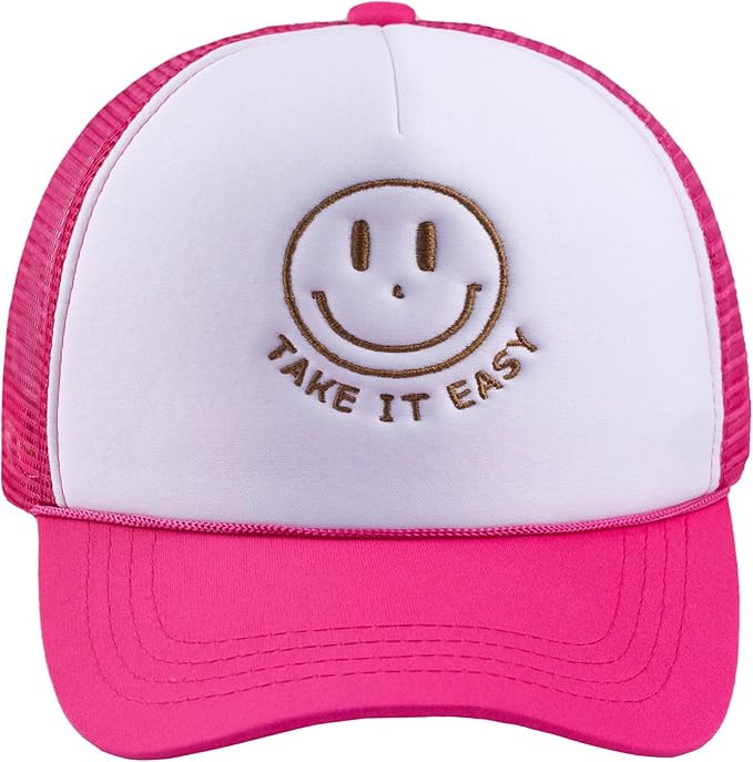 GNAHZNUXNAIX Trucker Hat Fashion Beach Hats for Men Women Embroidered Mesh Cap Snapback Hat | Amazon (US)