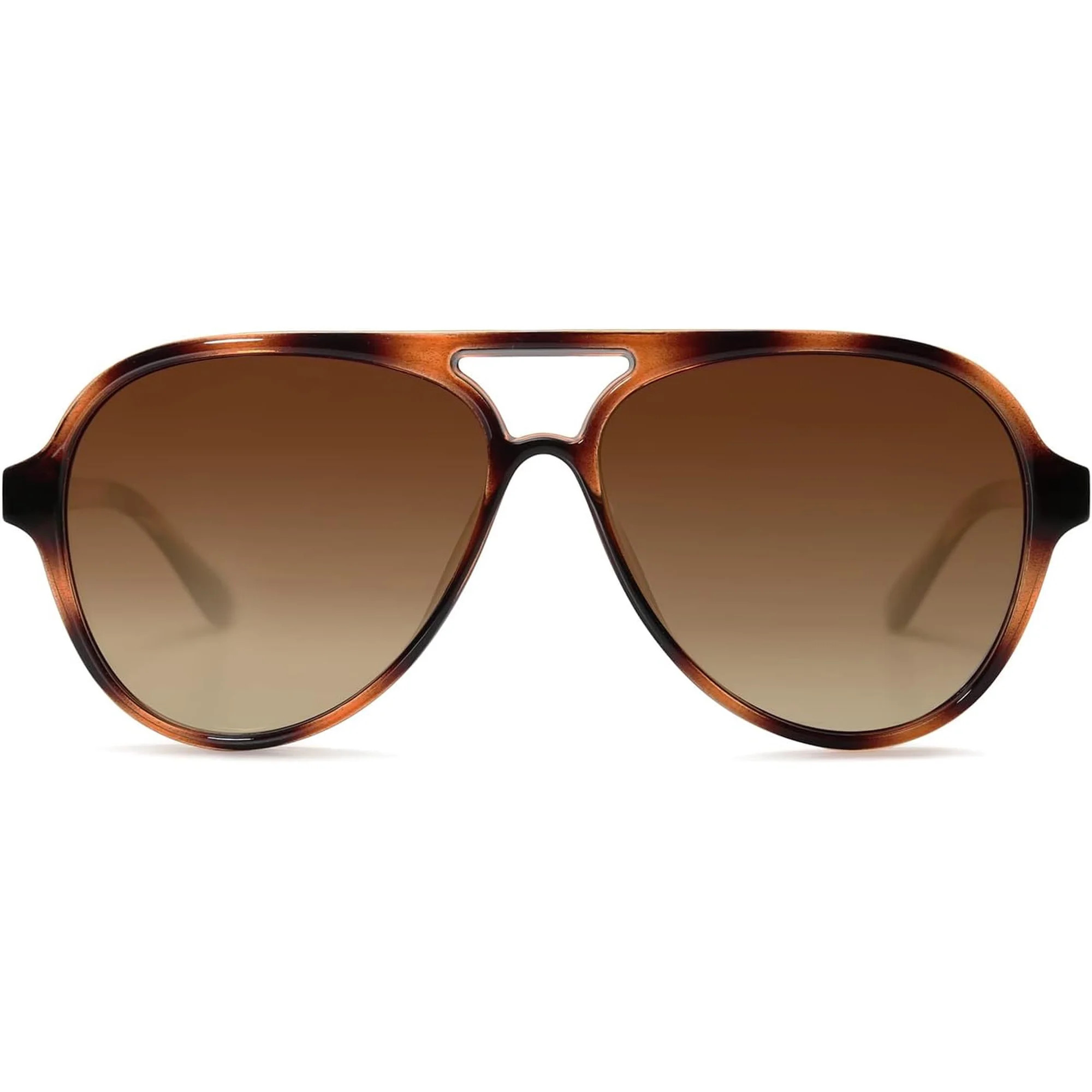 Classic Polarized Aviator Sunglasses for Women Men, Retro Trendy Aviators Shades SJ2201 | Walmart (US)