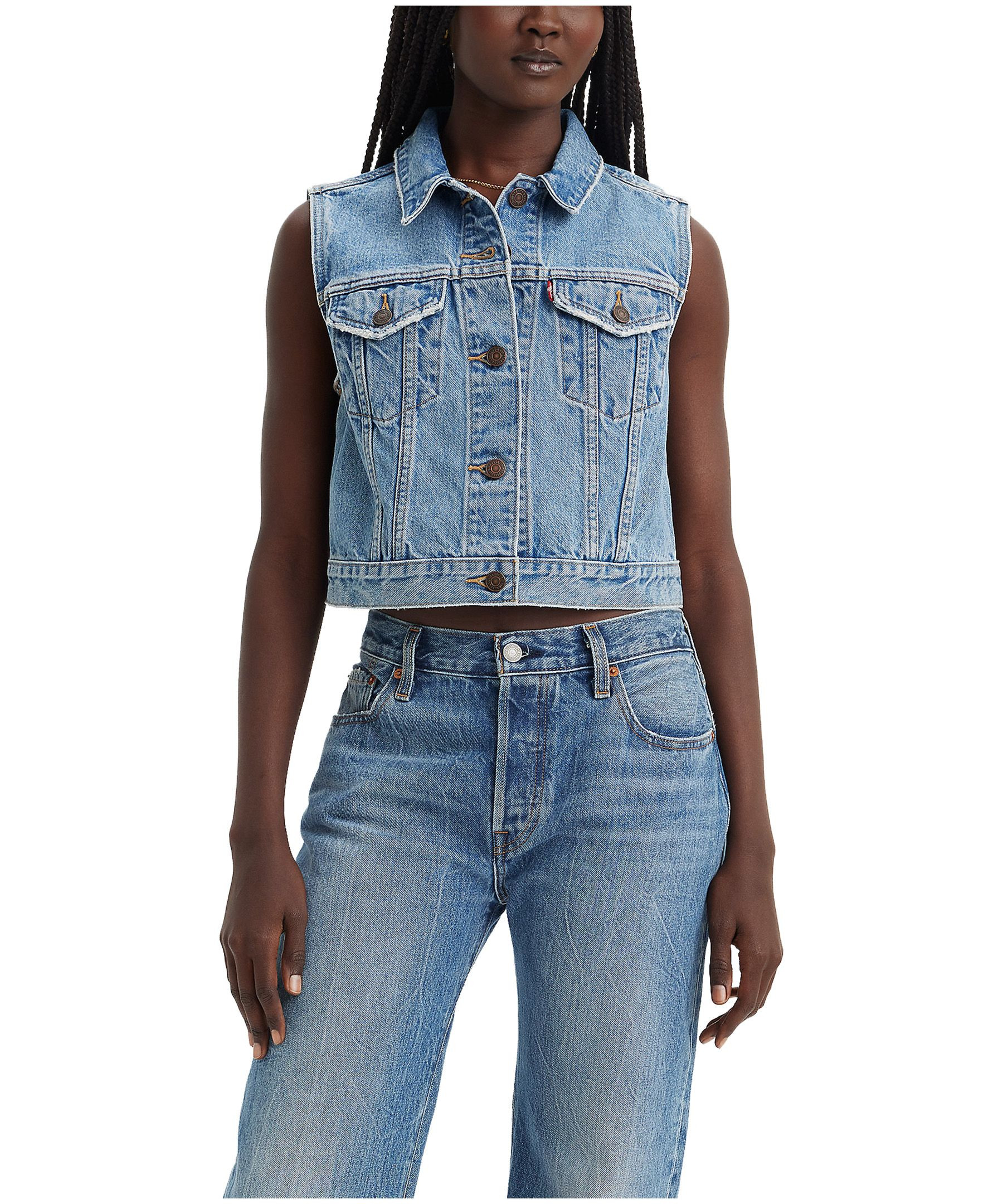 Levi's Women's Standard Fit Denim Vest #A7437-0000 | Mark's - Lequipeur