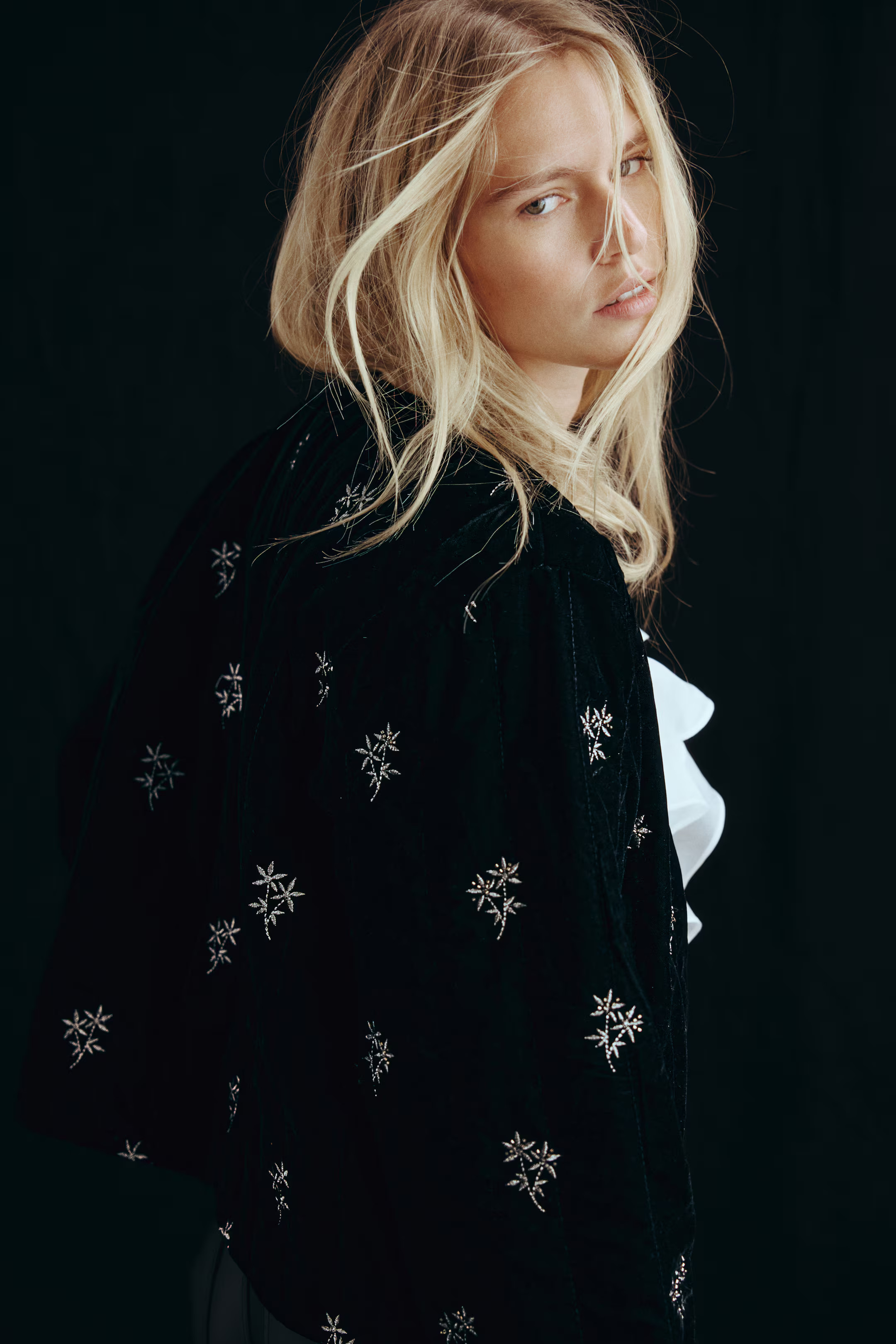 Bestickte Samtjacke | H&M (DE, AT, CH, NL, FI)