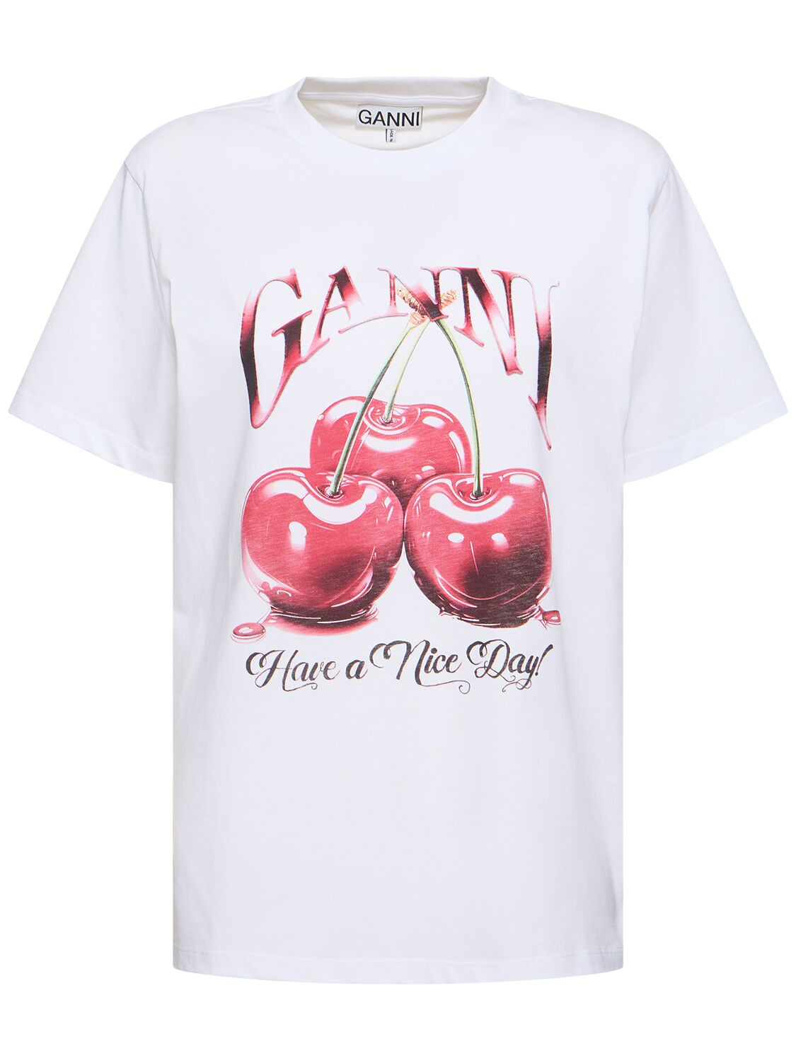 Cherry Print Organic Cotton T-shirt | Luisaviaroma
