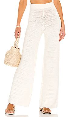House of Harlow 1960 x Sofia Richie Ryleigh Crochet Pant in Marshmallow from Revolve.com | Revolve Clothing (Global)