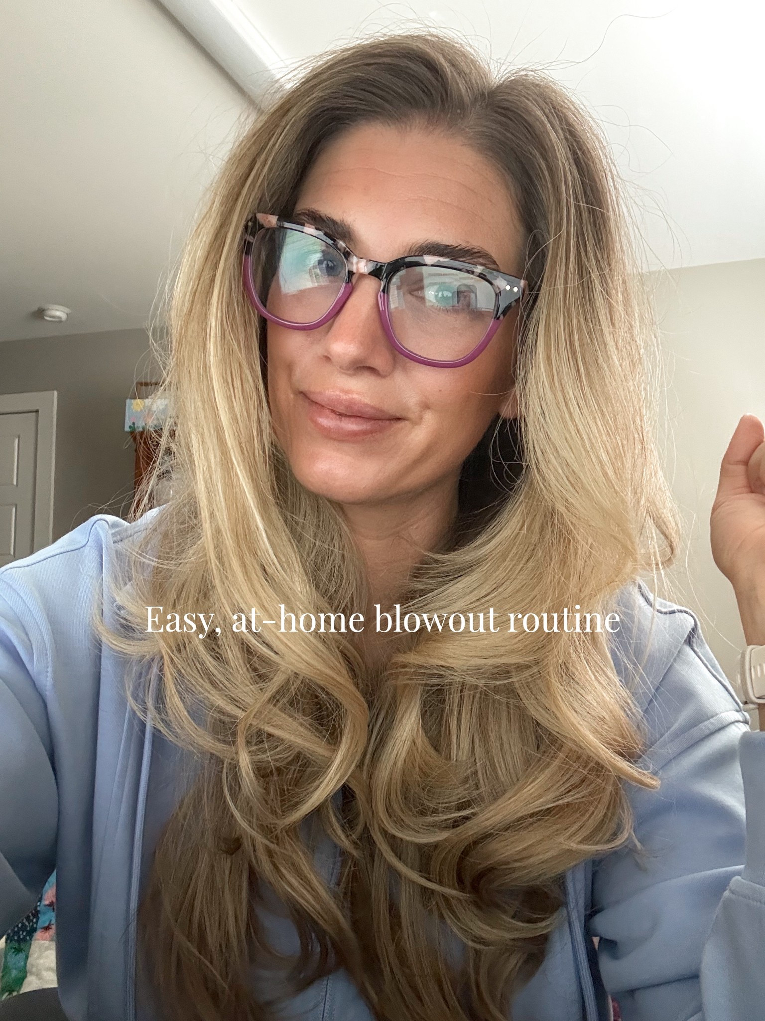 Bouncy blowout at home using my go to haircare products. These are the exact products I use to add volume, smooth frizz, and keep my blowout looking soft not stiff. Linked everything for an easy at home blowout routine. Kenra Professionall