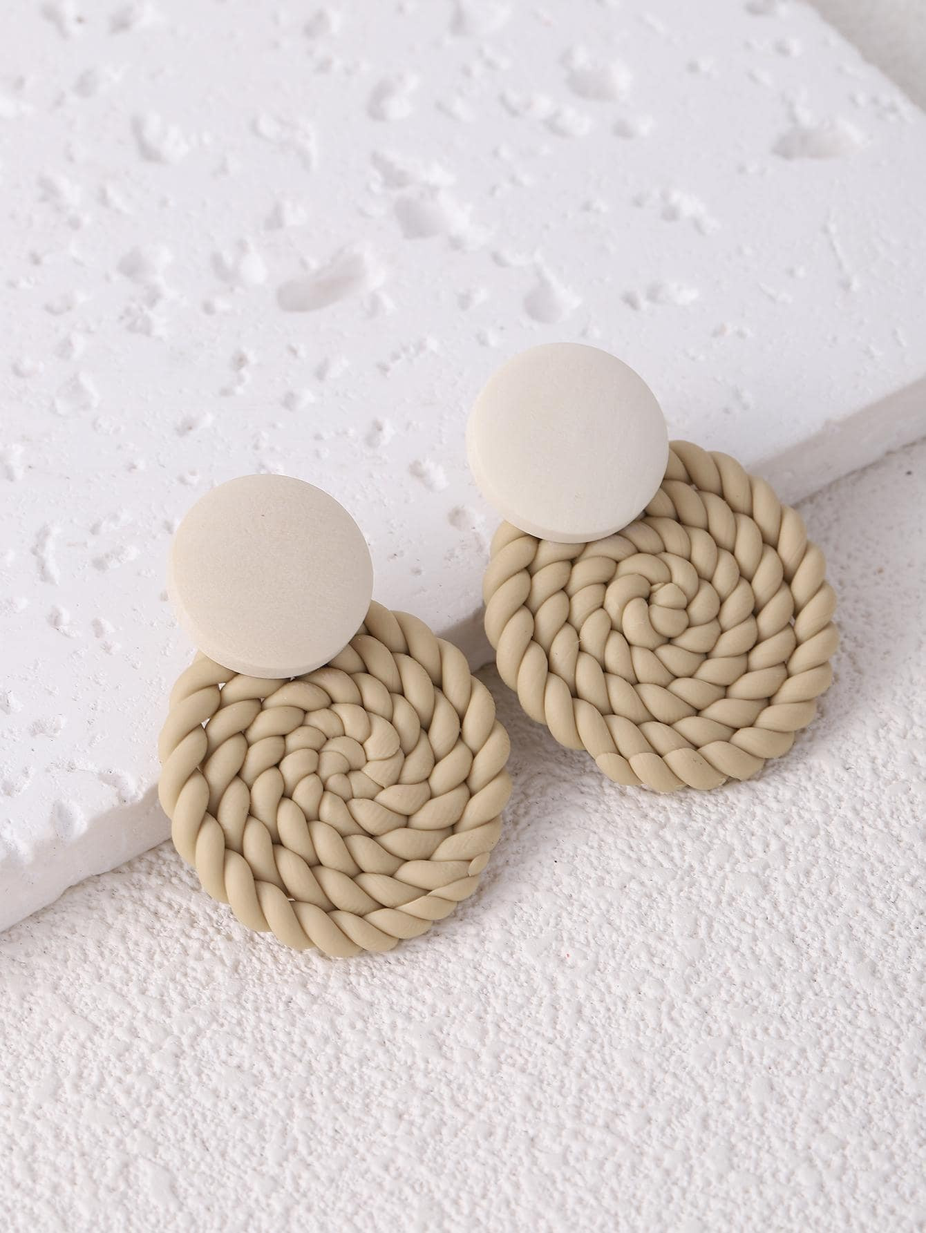 Round clay earrings | SHEIN