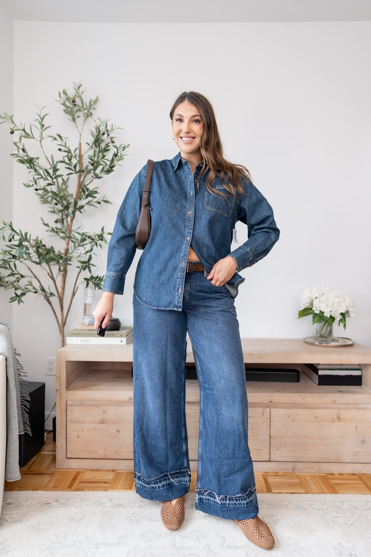 Denim on denim for fall 🤎 This Old Navy set feels effortless but still put together. Wearing a size large in the denim shirt and size 14 in the wide leg jeans.

Old Navy, size 14, size large, denim on denim, fall outfit, wide leg jeans, midsize fashion, casual fall style

#LTKootd #LTKMidsize #LTKSeasonal