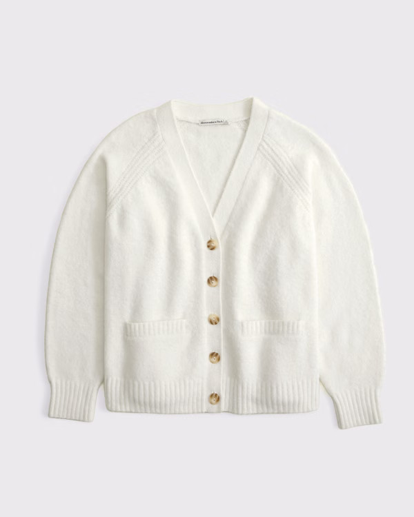 Women's Dad V-Neck Cardigan | Women's Tops | Abercrombie.com | Abercrombie & Fitch (US)