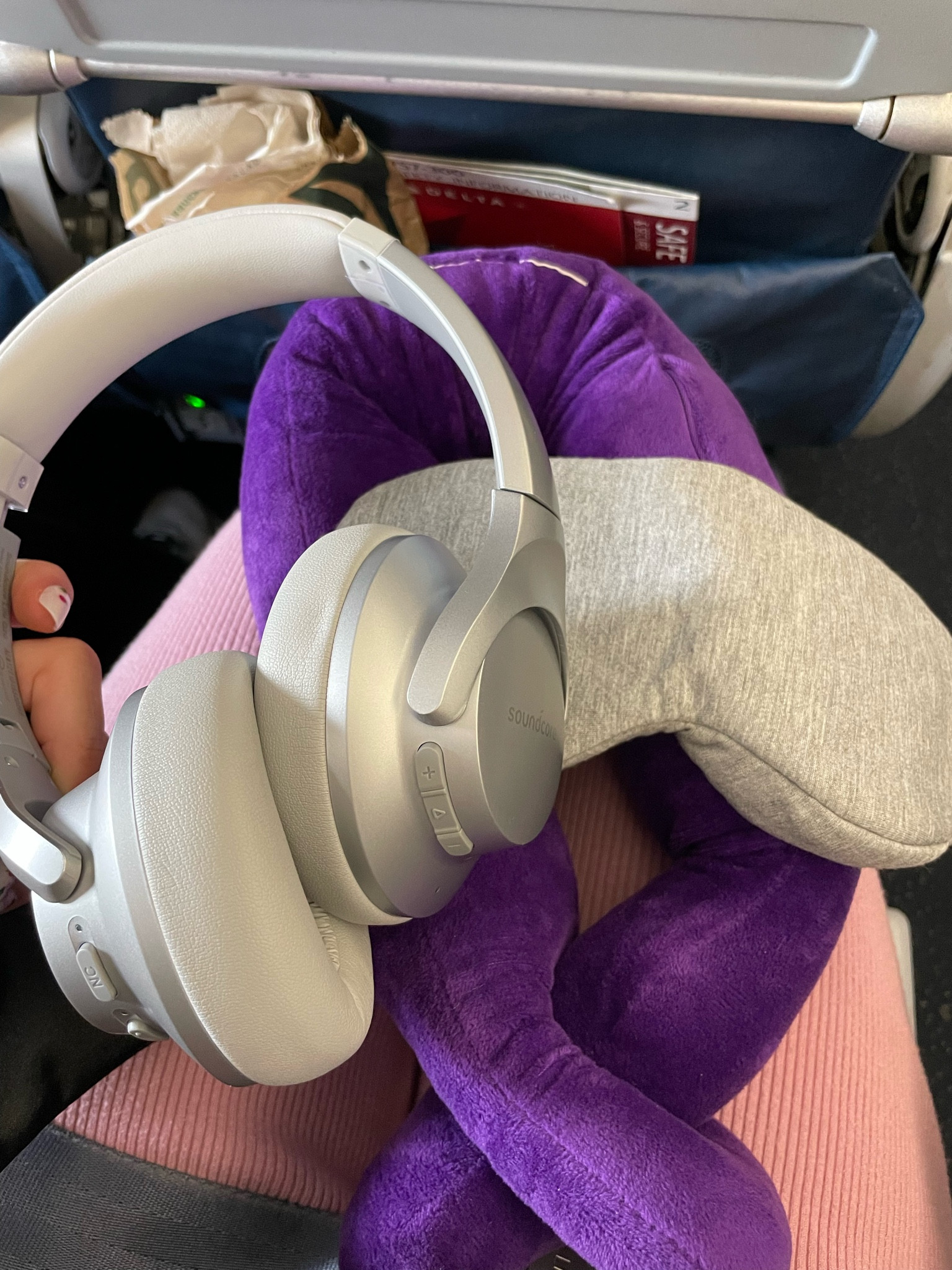 These three items actually allowed me to sleep on a plane for once! Noise cancelling headphones, eye mask and neck pillow 

#LTKFind #LTKtravel #LTKunder100