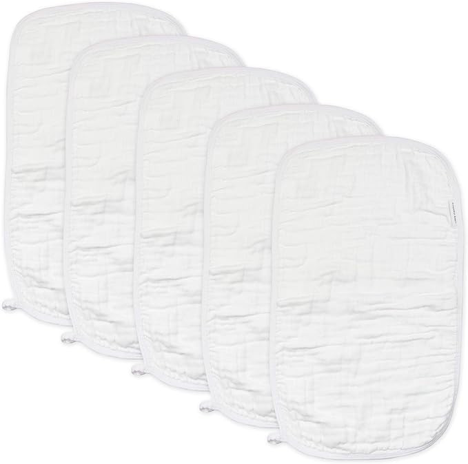 HonestBaby Unisex Baby Multipack Woven Burp Cloths Soft Absorbent Multi-Layered 100% Organic Cott... | Amazon (US)