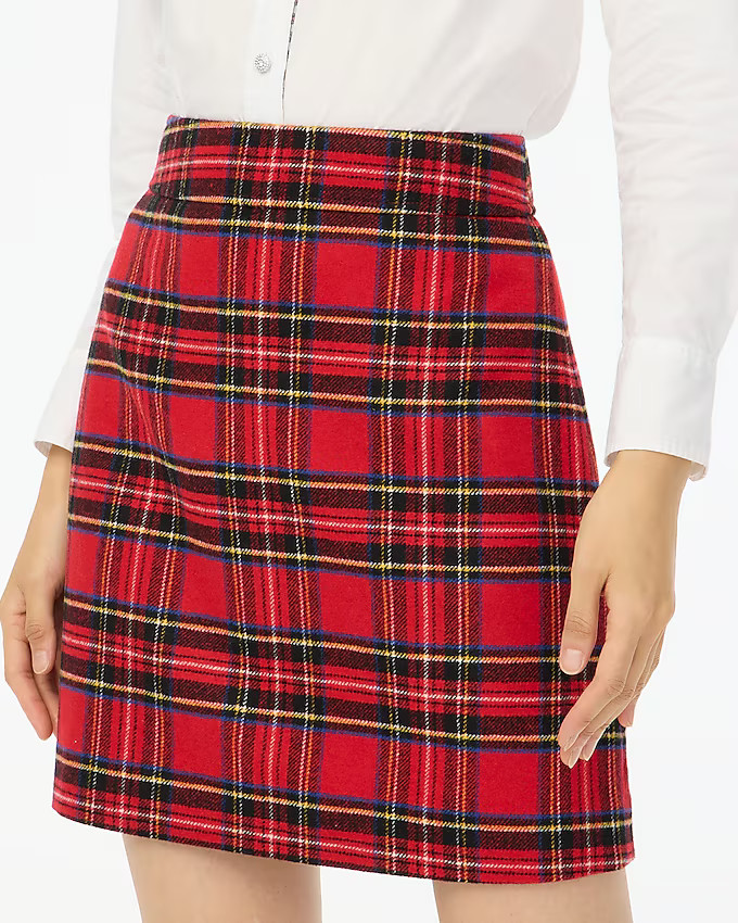 Tartan A-line skirt | J.Crew Factory